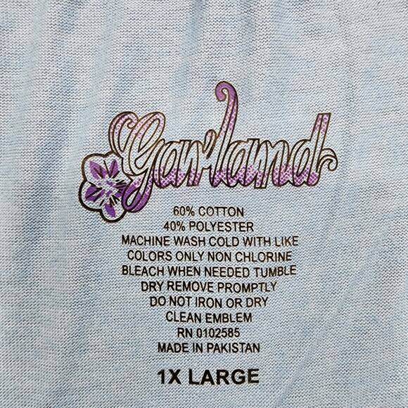 Garland Pants Womens 1X Large Blue Pull On Crop Capri Drawstring Pockets Casual - Picture 3 of 8